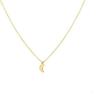 👉 Hals ketting geelgoud active vrouwen glanzend goudkleurig TFT Collier Maan 0,9 mm 41,5 + 3,5 cm 8718834544875