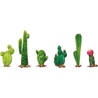 Stickerrand muursticker cactussen