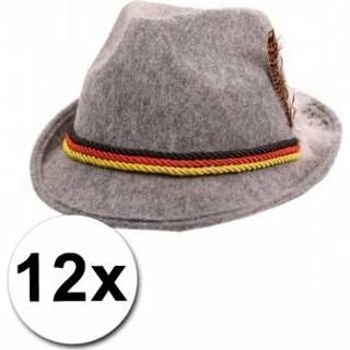 👉 Tiroler hoed volwassenen 12 hoedjes met de Duitse vlag