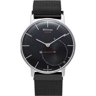 👉 Armband zwart m magneetsluiting fashion Just in Case Milanees voor Withings Activite - Black 8718722422681