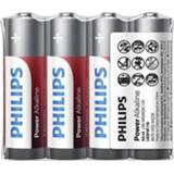 Alkaline batterij Pro+ Philips Power batterijen AA 4 stuks in folie verpakking