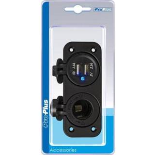 👉 Stekkerdoos Pro+ Inbouw kit: DIN + USB poort dubbel 2x2100mA in blister