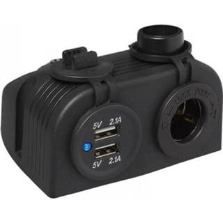 👉 Stekkerdoos Pro+ Opbouw kit: DIN + USB poort dubbel 2x2100mA