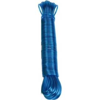 👉 Waslijn blauw active Stevige 20mtr met stalen kern 7106626414900