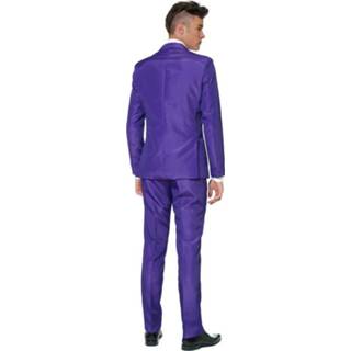 👉 Paars purper Solid purple suitmeister kostuum