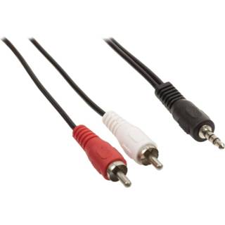 Zwart Valueline 3,5 mm naar RCA kabel 1,5 meter 5412810191741