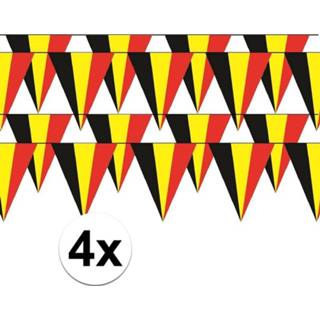 👉 Vlaggen lijn active 4x Belgische vlaggenlijn / slinger 5 meter