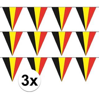👉 Vlaggen lijn active 3x Belgische vlaggenlijn / slinger 5 meter
