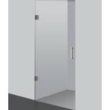 👉 Draaideur chroom glas Sanilux Standard zonder profiel (70x200 cm) 8 mm Dik Helder