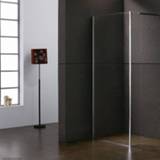 👉 Inloopdouche chroom Sanilux Faire 95x30x200 cm met Muurprofiel 8 mm