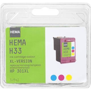 👉 XL unisex HEMA H33 Vervangt HP301 Kleur