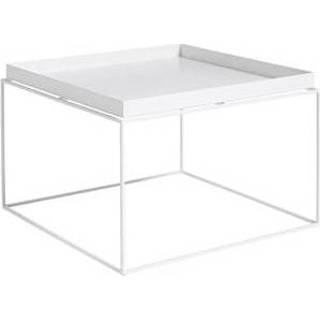 👉 Bijzet tafel staal tray table vierkant wit modern HAY Bijzettafel 5710441005643