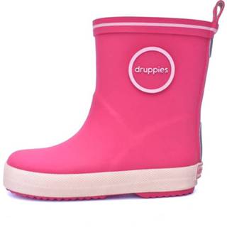 👉 Regenlaarzen roze rubber dicht Druppies regenlaarsjes lichtroze