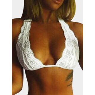 WeiΓ Γrmellose Spitze Bralet polyester s|m|l|xl vrouwen wit Polyester s|m|l|xl vrouwen wit WeiΓ Γrmellose Spitze Bralet