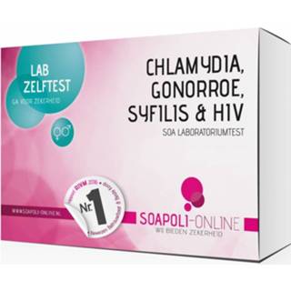 👉 Gonorroe test SOApoli Combitest Syfilis, HIV, Chlamydia En - Professionele Laboratorium