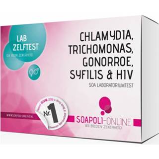 👉 SOApoli Combitest Syfilis, HIV, Chlamydia, Gonorroe En Trichomonas Test - Professionele Laboratorium