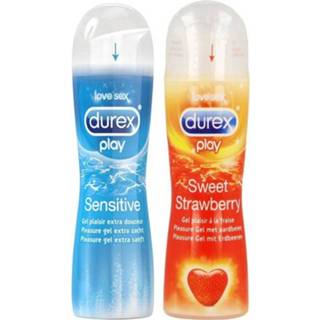 👉 Glijmiddel Durex AANBIEDING Play Sensitive En Aardbei 2x50ml