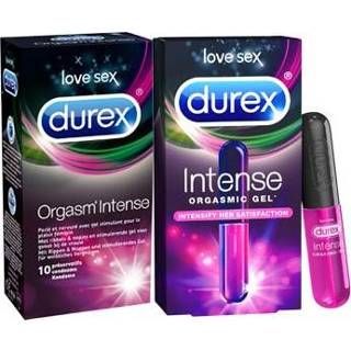 👉 Latex transparant Durex Orgasm Intense Pakket - Voor Hem En Haar