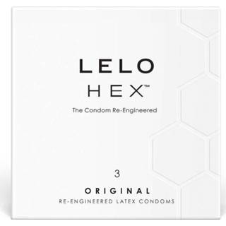 👉 Condoom latex transparant Lelo HEX Condooms (doosje 3 Condooms) 7350075022470