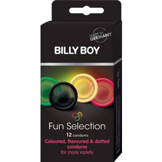 👉 Condoom latex rood jongens Billy Boy Fun Selection 12 Condooms 4008600236788