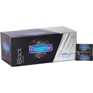 👉 Condoom zwart zwarte latex Pasante Black Velvet Condooms 144 stuks (grootverpakking) 5060150684197