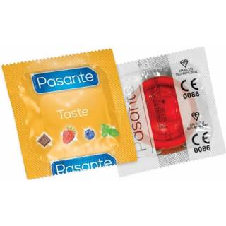 👉 Condoom latex rood Pasante Strawberry Flavour Condooms Met Aardbeien-smaak 144 stuks (grootverpakking) 5060150680526