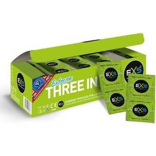 👉 Condoom latex transparant EXS Extreme Three In One Condooms 144 stuks (grootverpakking) 5027701003463
