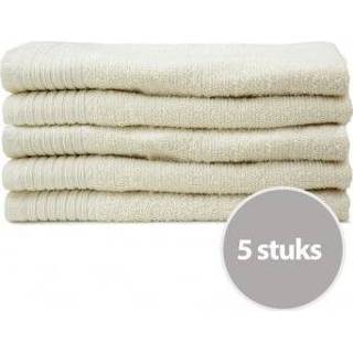 👉 Gastendoekje The One Gastendoek Voordeelpakket 450 gram 30x50 cm Creme (5 stuks)