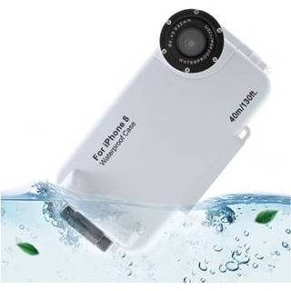 👉 Onderwaterhuis wit Meikon iPhone 8 IPX8 - 5712579748249