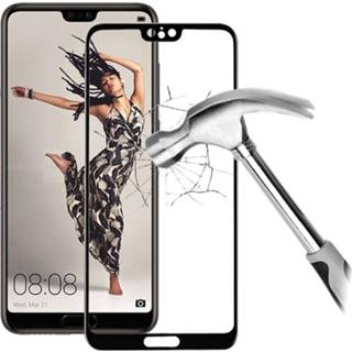 👉 Screen protector zwart 5D Full Size Huawei P20 Glazen Screenprotector - 5712579642509