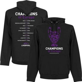 👉 Sweater zwart Real Madrid 13 Times Champions League Winners Hooded -