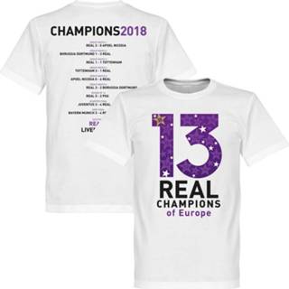 👉 Shirt wit kinderen Real Madrid 13 Times Champions League Winners T-Shirt -