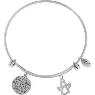 Collection - Stalen bangle met tekst en levensboom one-size rosékleurig 8CB-11024 CO88 Levensboom CO88 Collection 8CB-11024 - Stalen bangle met tekst en one-size rosékleurig 8719323280915