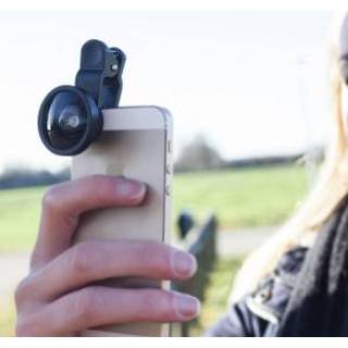 👉 Groot hoek lens aluminium Kikkerland Groothoeklens voor smartphone