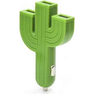 👉 Auto lader cactus car charger Kikkerland USB autolader met 3 poorten