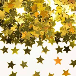 Goud gouden kunststof active Feest sterren confetti