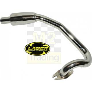 👉 Steel Exhaust curve Minarelli Horizontaal Stainless laser pro original 508002=op=op