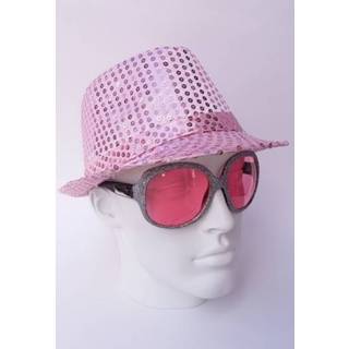 👉 Roze hoed met pailletten