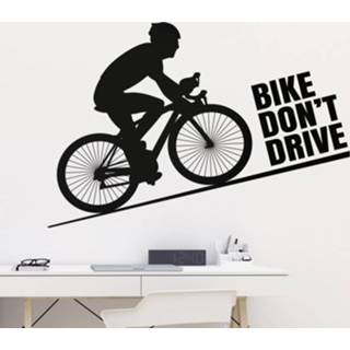 👉 Muursticker nederlands Bike don't drive