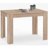 👉 Eettafel bruin melamine rechthoekig eikenpatroon modern Eetkamertafel Revel - eikenkleur 112/164x74,5x67 cm 4029494101280