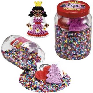 👉 Strijkkraal multicolor Hama Strijkkralen met Prinses-en Hartplaat 7000 Stuks 28178020200