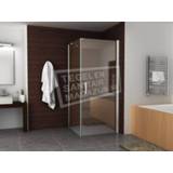 👉 Douche cabine vierkant helder chroom kreuz Schulz (90x90x200 cm) Douchecabine 1 Swingdeur 8 mm Nano Anti-Kalkbehandeling