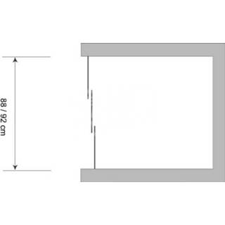 👉 Schuif deur aluminium glas Plieger Economy Schuifdeur (90x185 cm) 2,2 mm Dik Decor 8025774002007