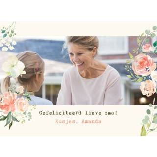👉 Verjaardagskaart nederlands Greetz | Bloemen Eigen foto