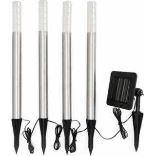 Buiten lamp Solar tuinverlichting Trevisto set van 4 stuks