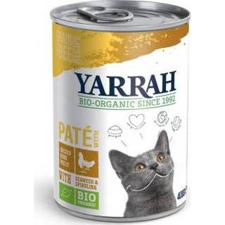 👉 Katten voer yarrah blikken Bio biologisch kattenvoer paté 1 x 400 g - Vis