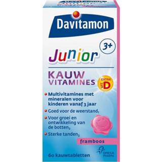 👉 Gezondheid vitamine Davitamon Junior 3+ KauwVitamines Framboos 60st 8710537703627