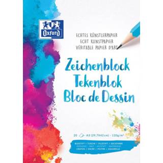 👉 Tekenblok Oxford 120 g, A3, 20 vel 4006144952812