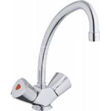 👉 Chroom Grohe Costa Trend keukenmengkraan tweeknops 31072000 4005176860096