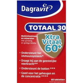 👉 Gezondheid voedingssupplementen Dagravit Totaal 30 Xtra Vitaal 60+ Tabletten 60st 8711744026660